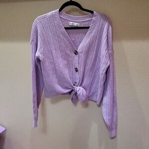 Hollister Super Soft Tie Bottom Sweater